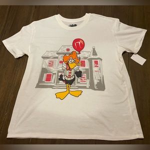 Looney Tunes Daffy Duck Pennywise IT T-shirt NWT